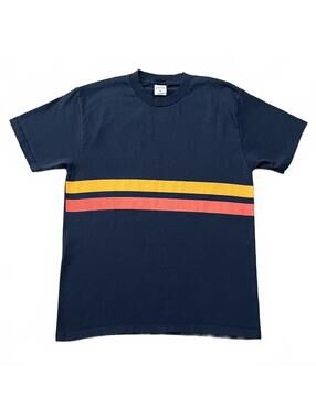 Birdwell Beach Britches Mens Comp Stripe T Shirt Blue Size Medium